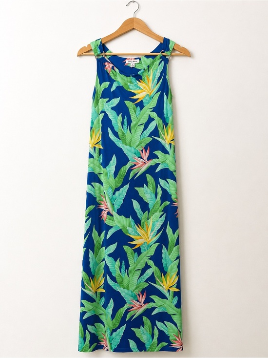 Tommy Bahama Dresses & Skirts - Tommy Bahama Nirvana Night Tropical Maxi Dress Bird of Paradise Blue M